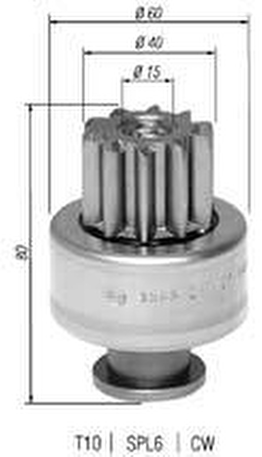 Impulsor de Partida do Motor de Arranque - Zen - 1595 - Unitário