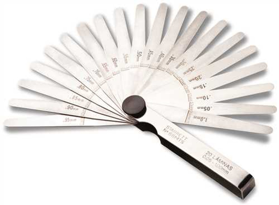 Calibre Folga 0,05-1mm 13L 76mb - Starrett - 76MB - Unitário