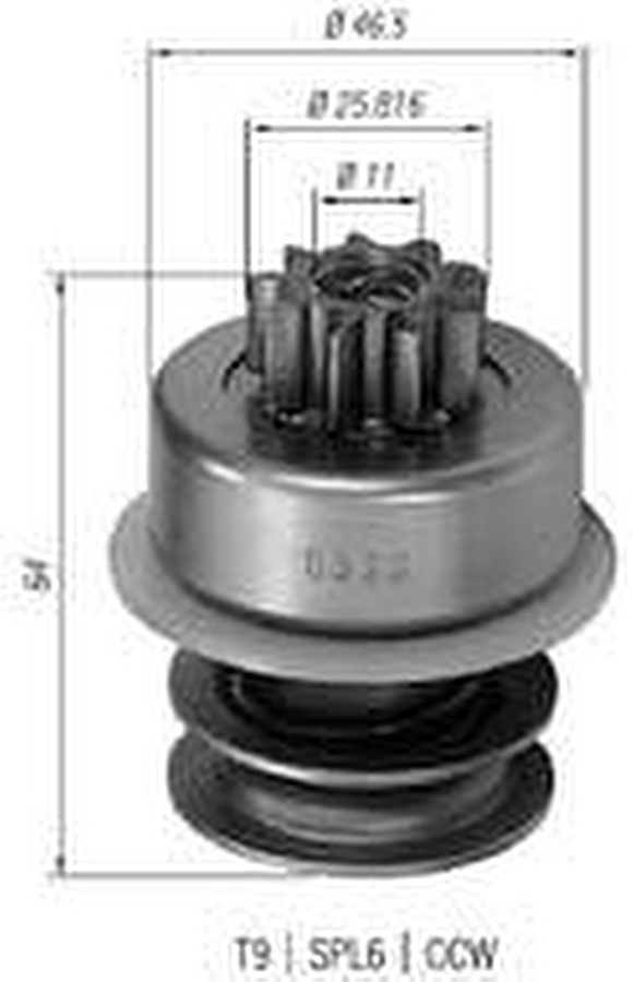 Impulsor de Partida do Motor de Arranque - Zen - 0328 - Unitário