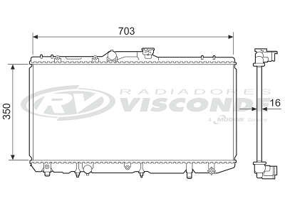 Radiador de Água - Visconde - 12555 - Unitário