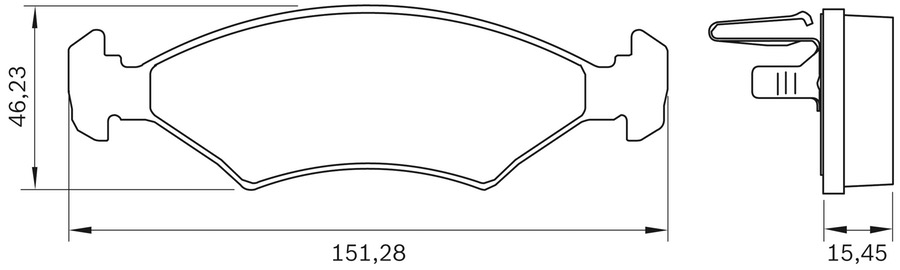 Pastilha de Freio - BB 65 - Bosch - 0986BB0279 - Jogo