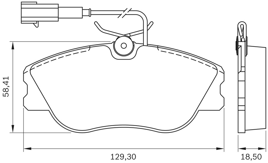 Pastilha de Freio - BB 484-A - Bosch - 0986BB0171 - Jogo