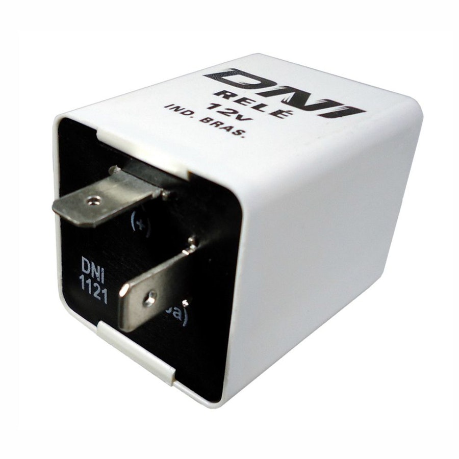 Relé de Pisca Universal Eletrônico Ford 85Dr13350A / Mack Trucks 47M0463 - 120W 12V 2 Terminais - DNI - DNI 1121 - Unitário
