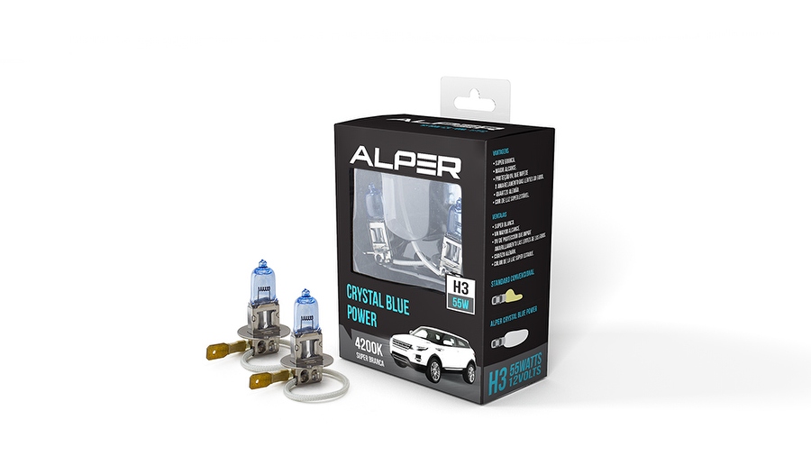 Lâmpada Super Branca H3 - Alper - 17112 - Unitário