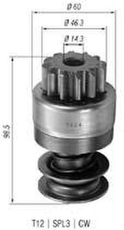 Impulsor de Partida do Motor de Arranque - Zen - 0624 - Unitário