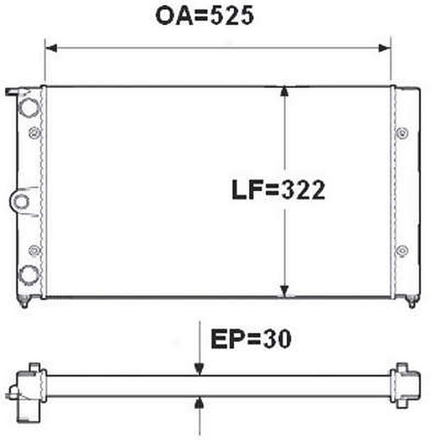 Radiador de Resfriamento - Valeo - TA088002R - Unitário