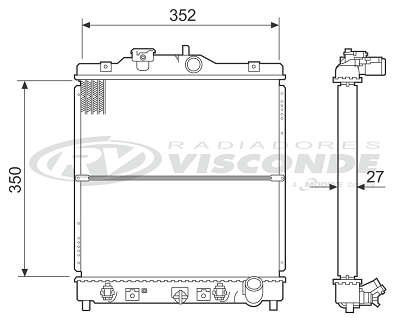 Radiador de Água - Visconde - 12596 - Unitário