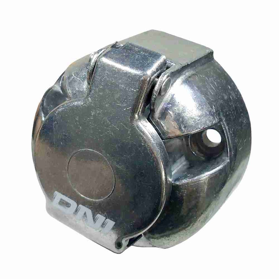 Tomada de Engate Fêmea (Fixa) Redonda 6 Polos Polarizada em Alumínio - DNI - DNI 8326 - Unitário