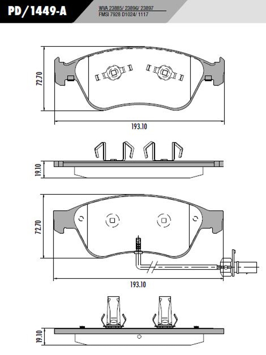 Pastilha de Freio - Fras-le - PD/1449-A - Jogo