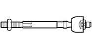 Articulação Axial Terminal Axial Dianteira Esquerda/Direita Linha Leve Automotiva - Nakata - N 96028 - Unitário