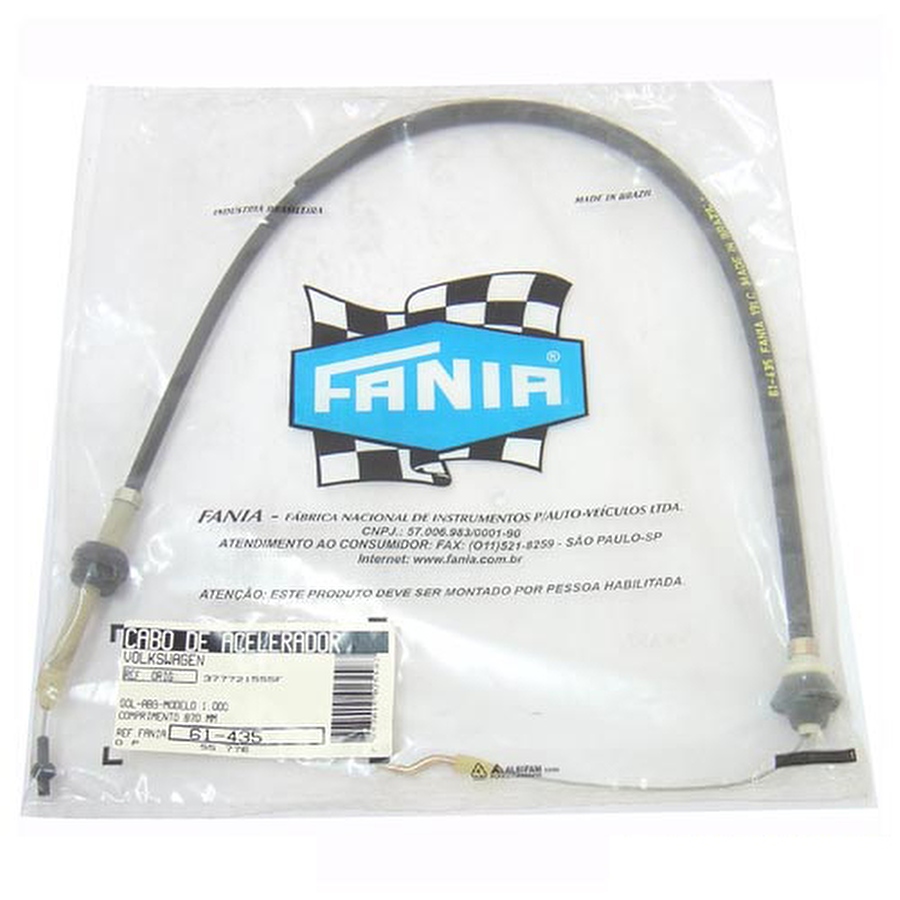 Cabo do Acelerador - Fania - 61-435 - Unitário