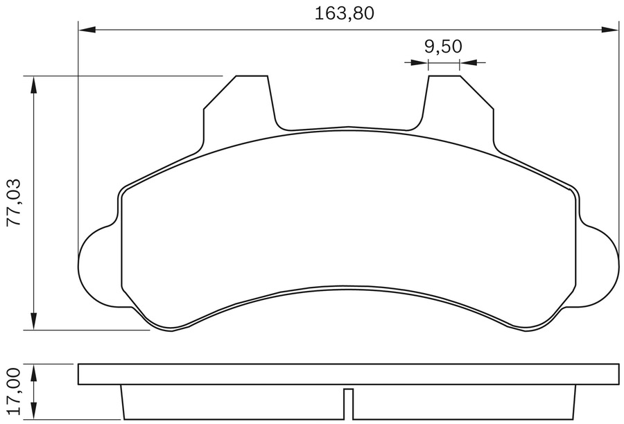 Pastilha de Freio - BB 105 - Bosch - 0986BB0283 - Jogo