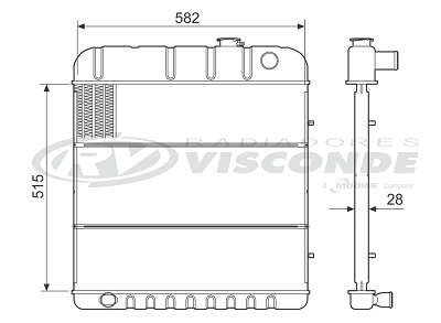 Radiador de Água - Visconde - 11001 - Unitário