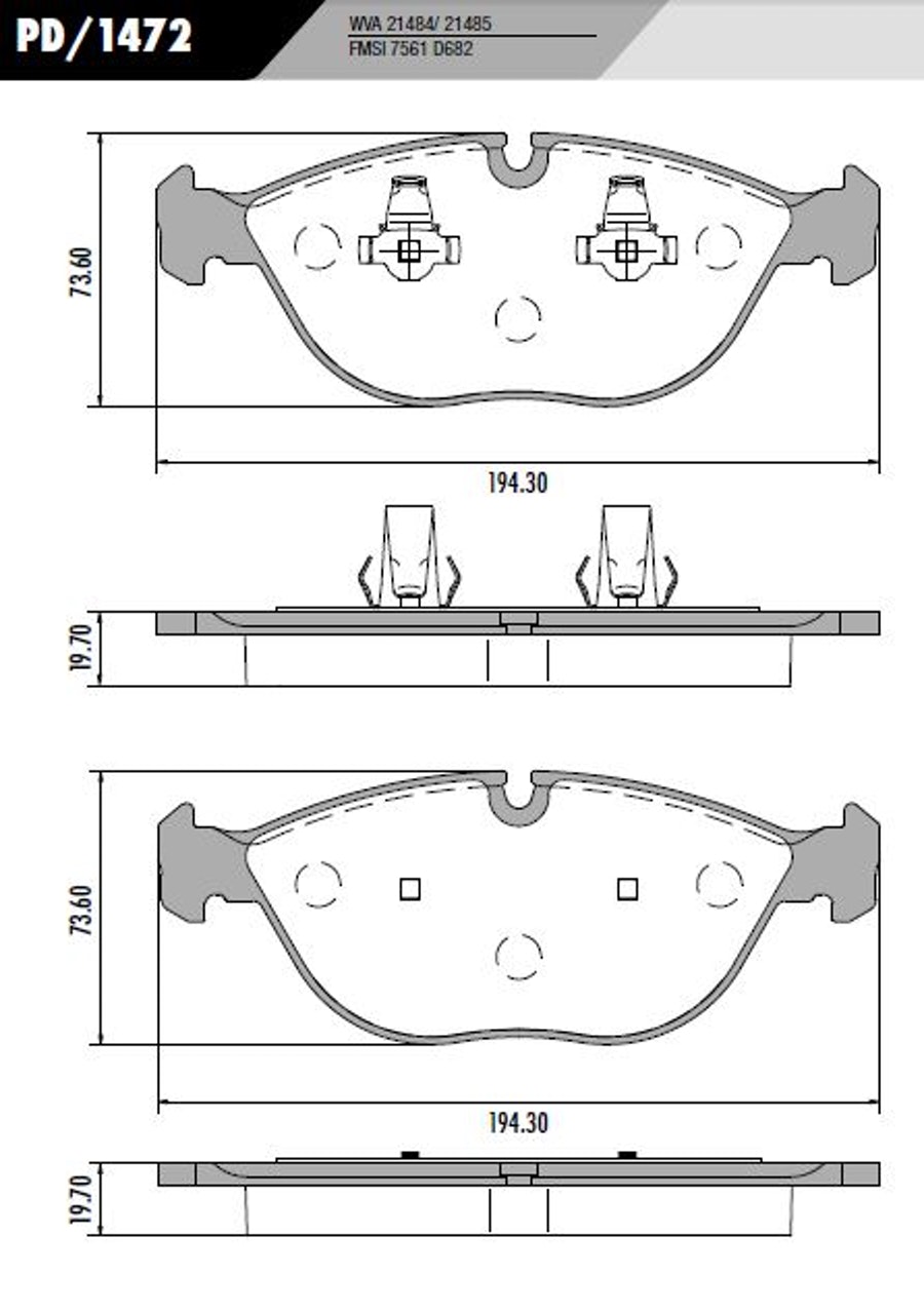Pastilha de Freio - Fras-le - PD/1472 - Jogo
