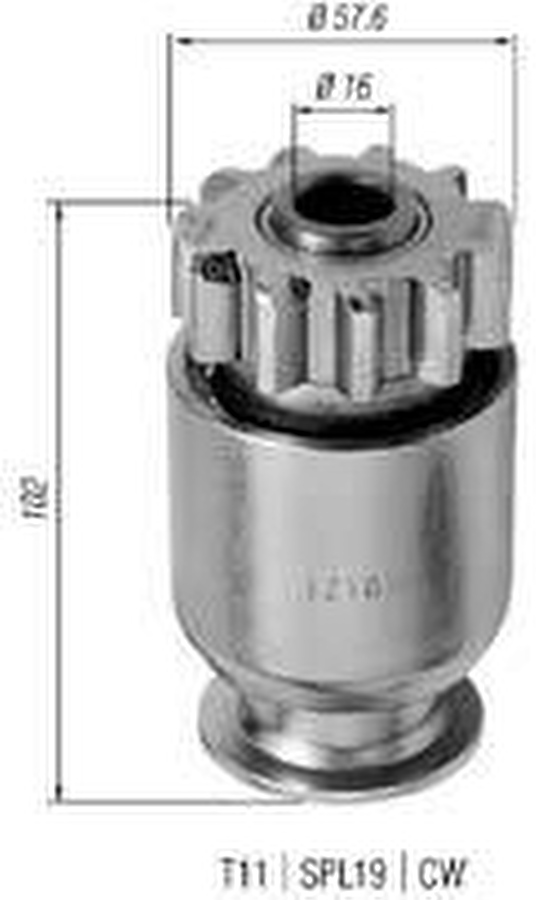 Impulsor de Partida do Motor de Arranque - Zen - 1210 - Unitário