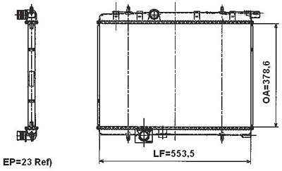 Radiador de Resfriamento - Valeo - 732927R - Unitário