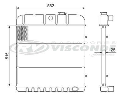 Radiador de Água - Visconde - 11009 - Unitário