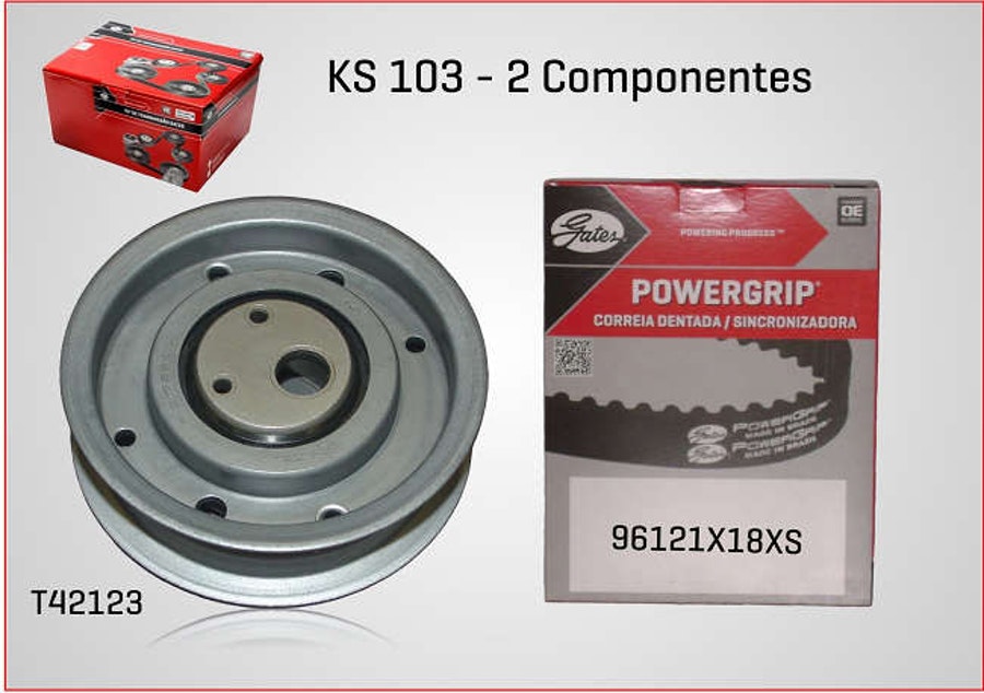 Kit Correia Dentada VW Golf 1.8/2.0 95-2000 - Gates - KS103 - Unitário