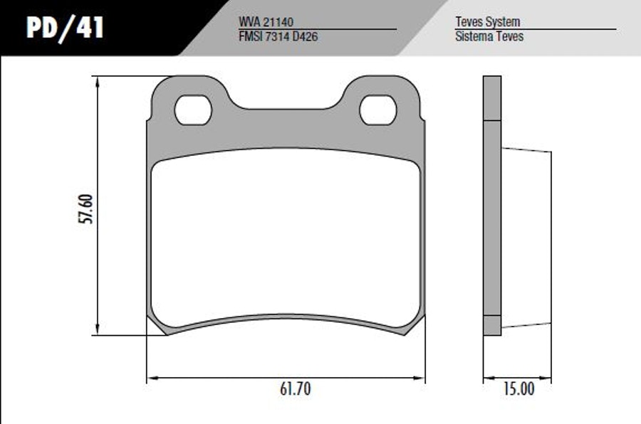 Pastilha de Freio - Fras-le - PD/41 - Jogo