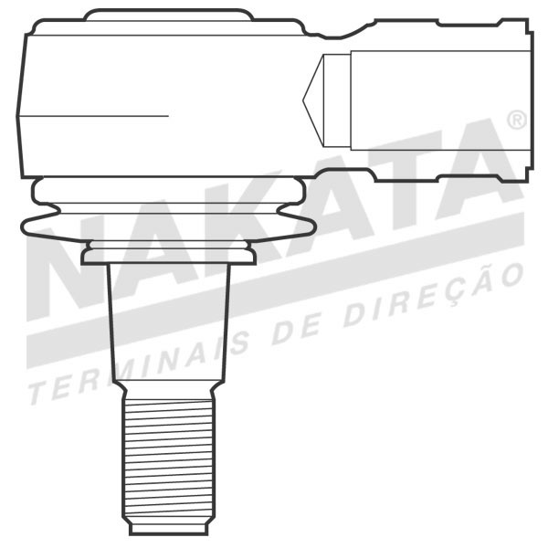 Terminal de Direção - Nakata - N 6070 - Unitário