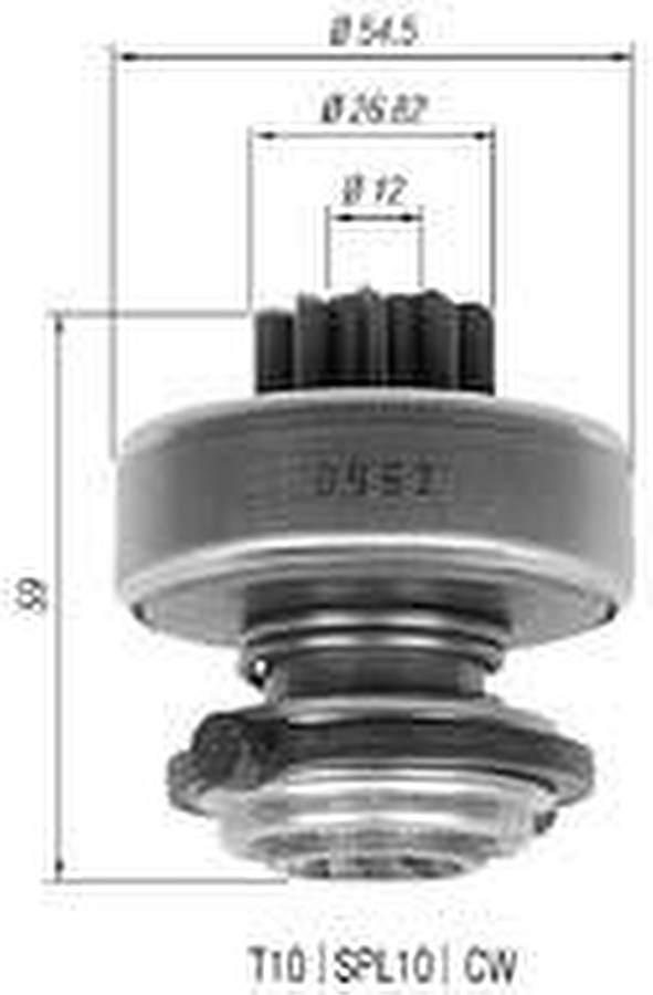 Impulsor de Partida do Motor de Arranque - Zen - 0962 - Unitário