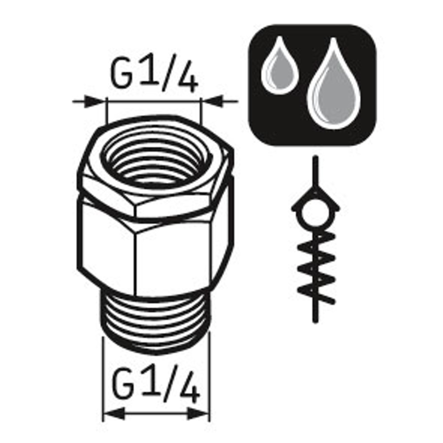 Válvula antirretorno G1/4 - SKF - LAPV 1/4 - Unitário