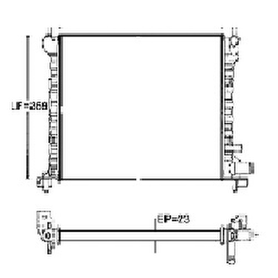Radiador - Valeo - 6TA093A - Unitário