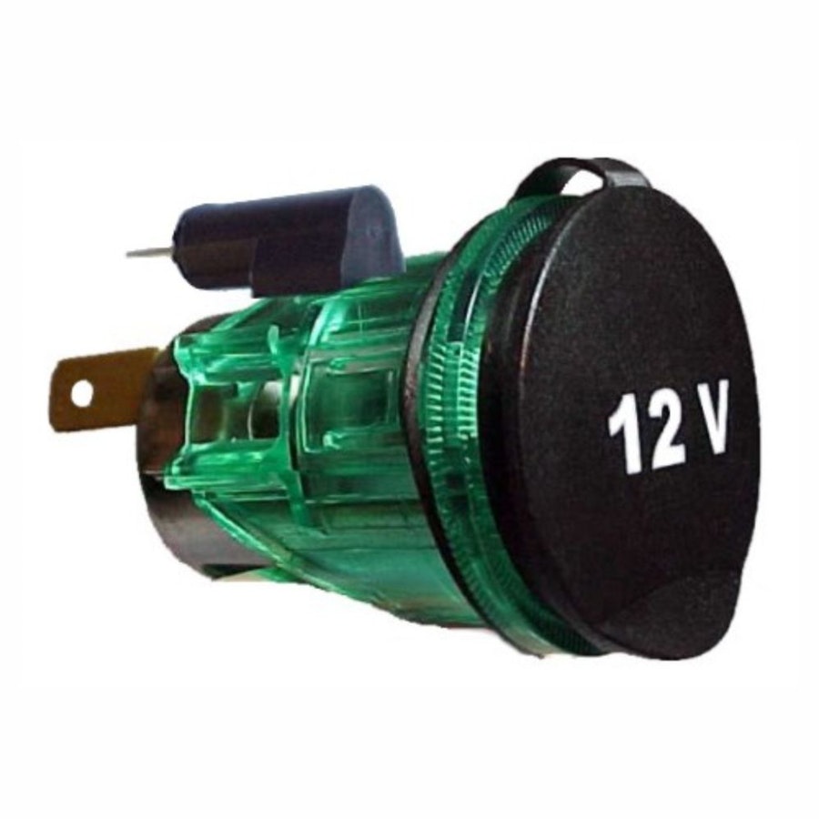 Tomada Polarizada para Alimentação Universal Mercedes-Benz 12V com Tampa - DNI - DNI 0582 - Unitário