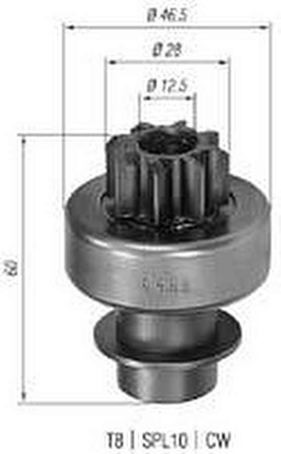 Impulsor de Partida do Motor de Arranque - Zen - 0499 - Unitário