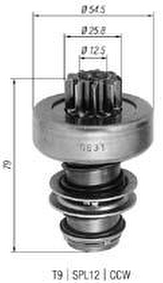 Impulsor de Partida do Motor de Arranque - Zen - 0831 - Unitário