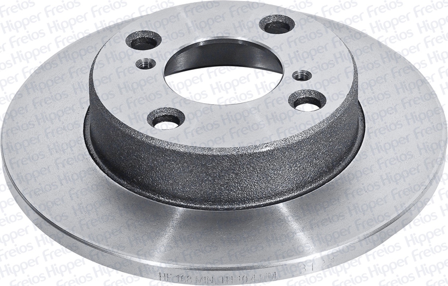Disco de freio dianteiro F-1000 82/92 - sólido 231mm 4 furos - Hipper Freios - HF 16 - Par