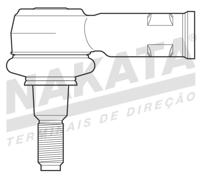 Terminal de Direção - Nakata - N 6072 - Unitário