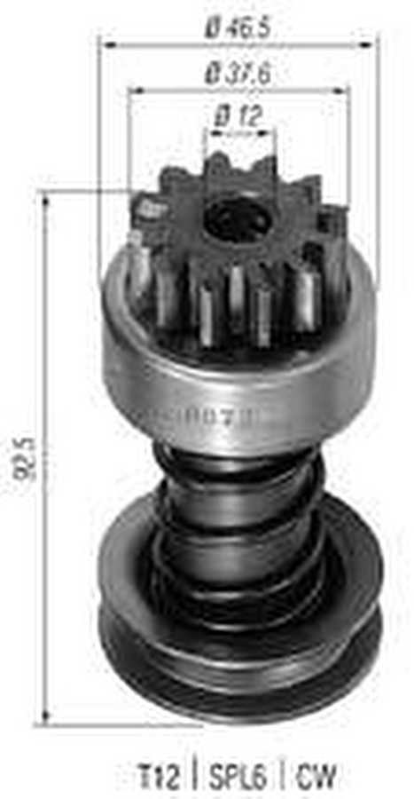 Impulsor de Partida do Motor de Arranque - Zen - 0070 - Unitário