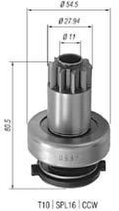 Impulsor de Partida do Motor de Arranque - Zen - 0937 - Unitário