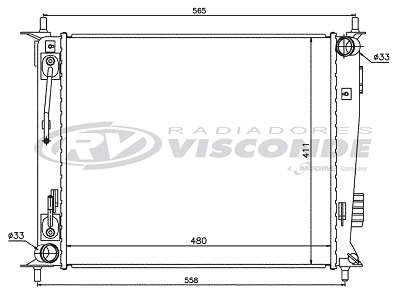 Radiador de Água - Visconde - 11102 - Unitário
