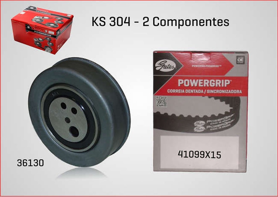 Kit de Correia Dentada - Gates - KS304 - Unitário