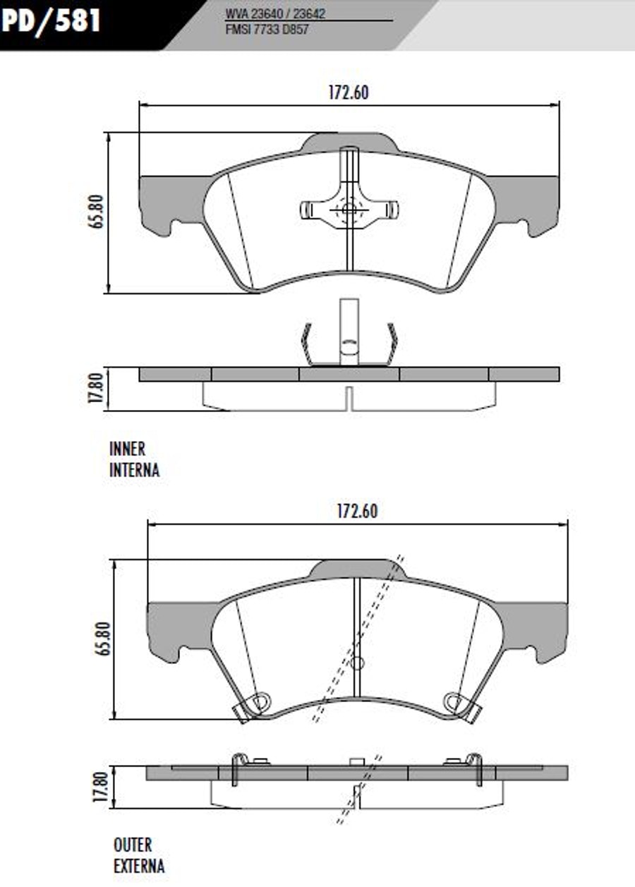 Pastilha de Freio - Fras-le - PD/581 - Jogo
