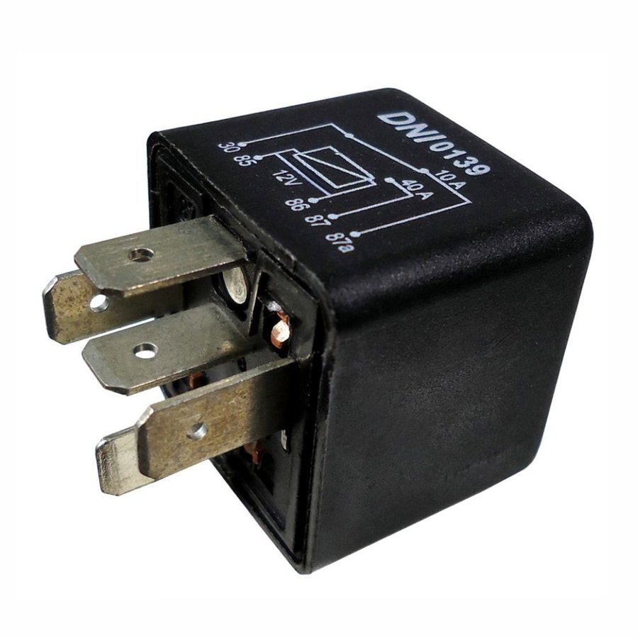 Relé Auxiliar Reversor Vw / Audi / Fiat / Gm / Mercedes-Benz / Mitsubishi - 12V 5 Terminais - DNI - DNI 0139 - Unitário
