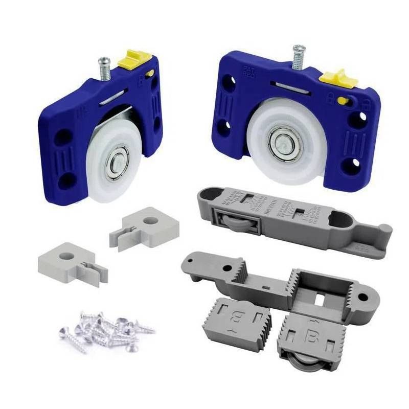 Kit Sist Deslizante JP360 Porta Correr 60kg c/ amort Joelini | 19548