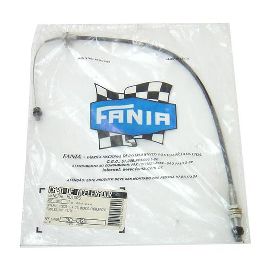 Cabo do Acelerador - Fania - 30-065 - Unitário