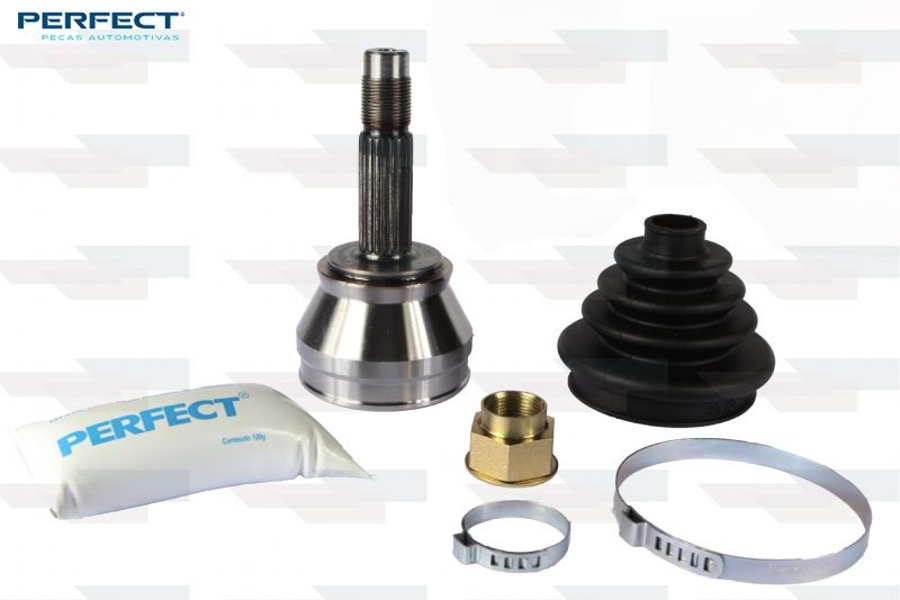 Kit de Junta Homocinética Dianteira Automotiva Completa com Tulipas e Trizetas - Perfect - KJH0220 - Unitário
