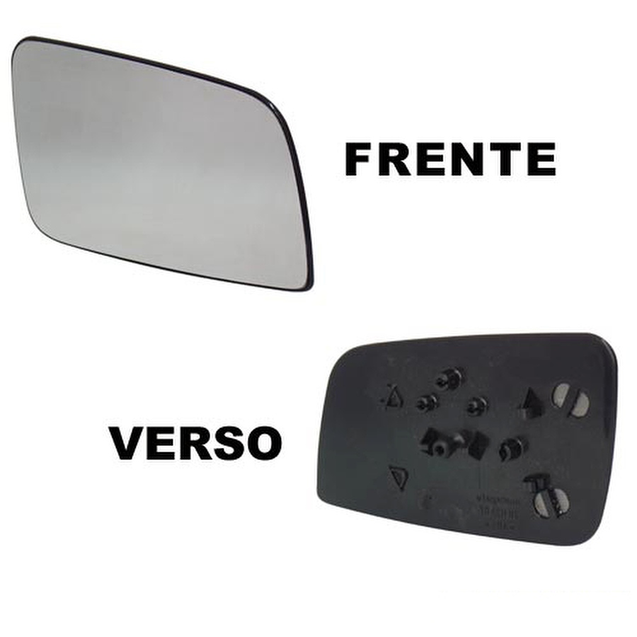 Lente do Retrovisor com Base - Metagal - S.20.H34.31 / RGHM34 - Unitário