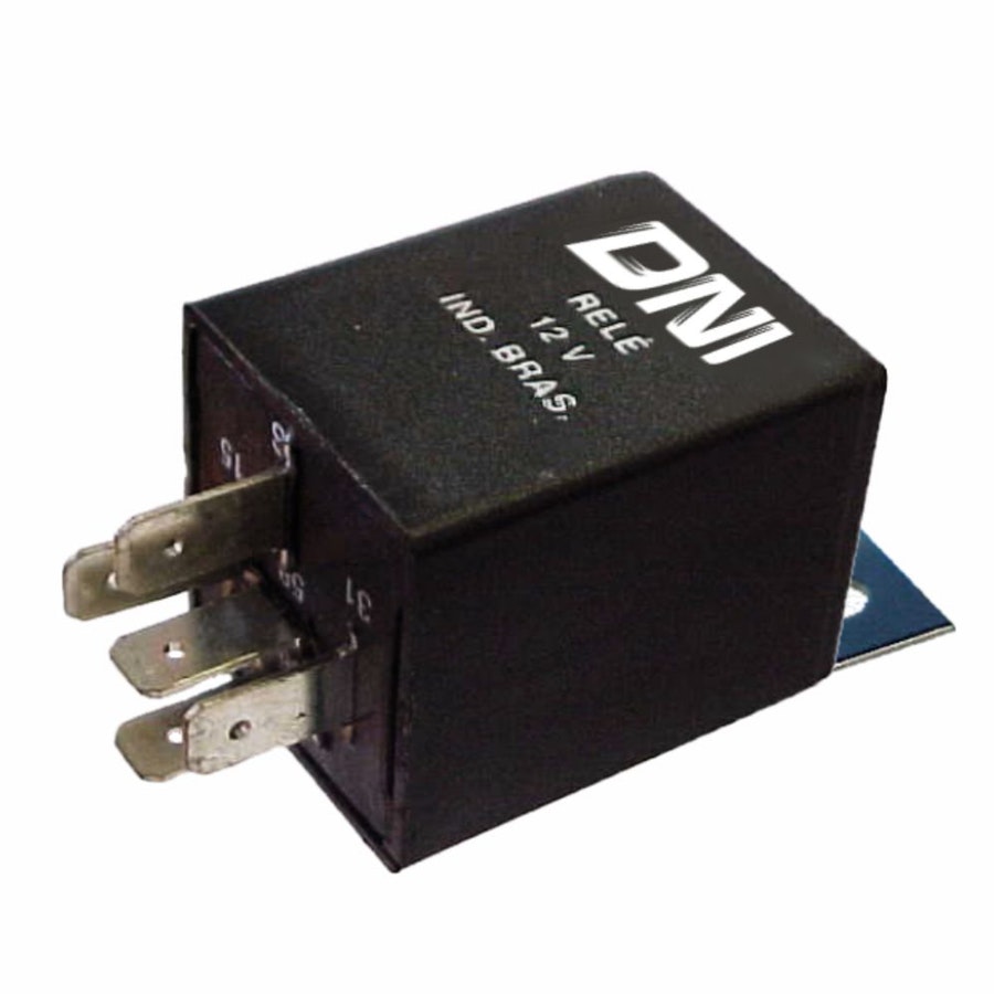 Relé para O Acendimento Automático dos Faróis Baixos 150W - 12V 5 Terminais - DNI - DNI 0409 - Unitário