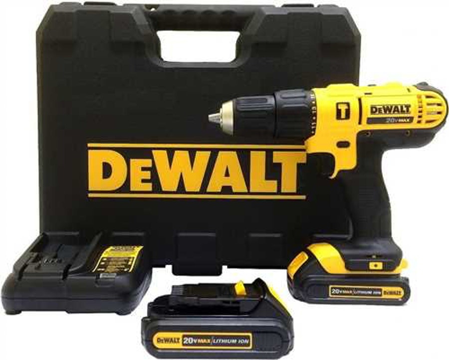 Furadeira Parafusadeira com Impacto 1/2" Bateria 20V DCD776C2 Bivolt - DeWalt - DCD776C2 - Unitário