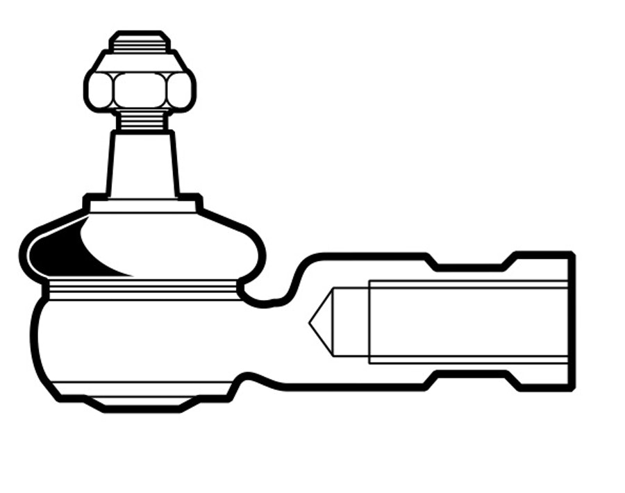 Terminal de Direção Automotivo Lado Direito/Esquerdo Linha Leve Dianteiro/Traseiro - Nakata - N 93024 - Unitário
