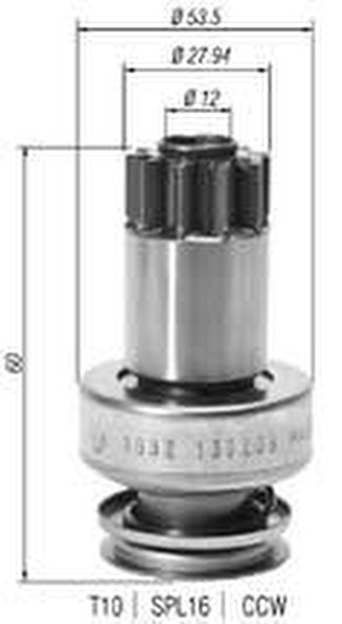 Impulsor de Partida do Motor de Arranque - Zen - 1632 - Unitário