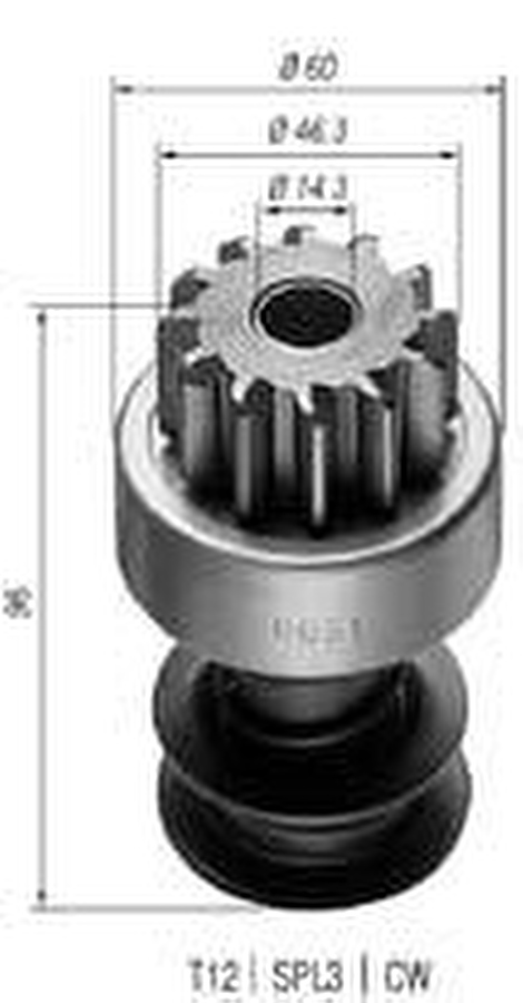 Impulsor de Partida do Motor de Arranque - Zen - 0051 - Unitário