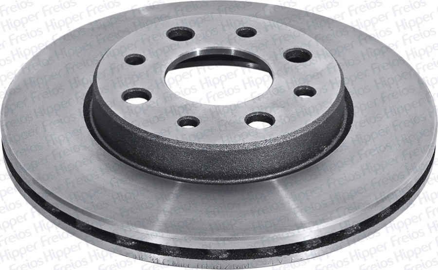 Disco de Freio Ventilado Sem Cubo Dianteiro 240mm 4 Furos - Hipper Freios - HF 31C - Unitário