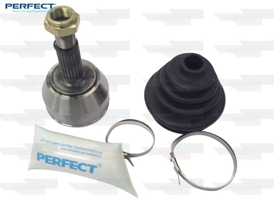 Kit de Junta Homocinética Dianteira Automotiva Completa com Tulipas e Trizetas - Perfect - KJH0253 - Unitário