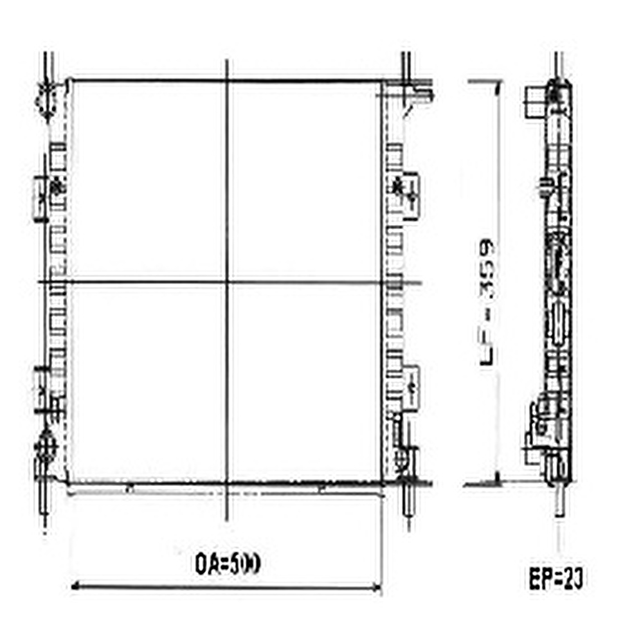 Radiador de Resfriamento - Valeo - 6TA100A - Unitário